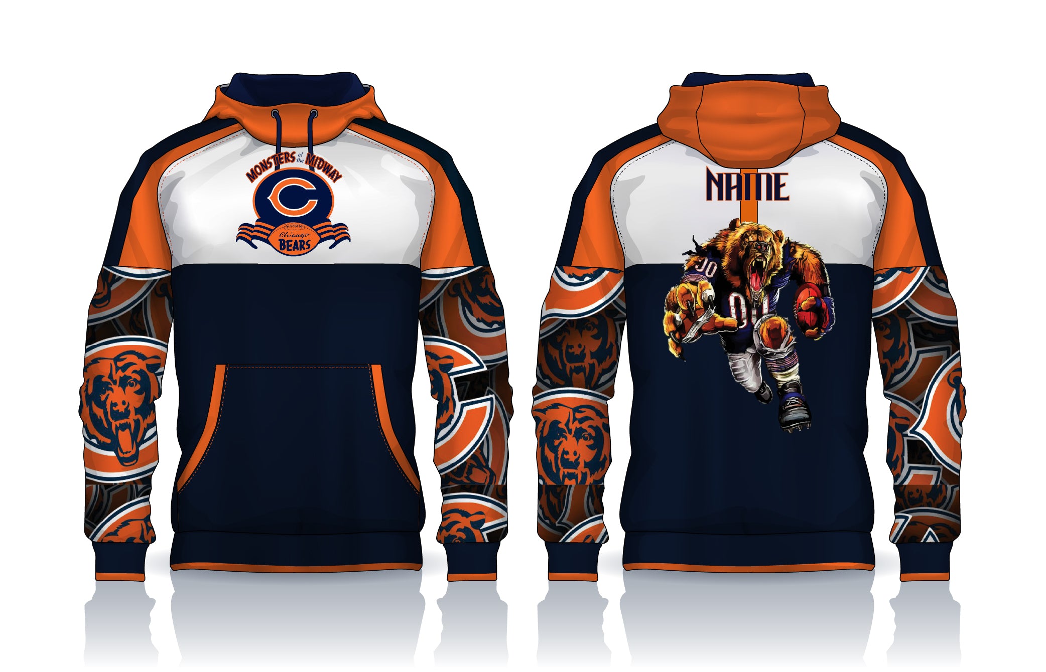 bears monsters of the midway hoodie BEARS TAKEOVER – Five Klub Apparel