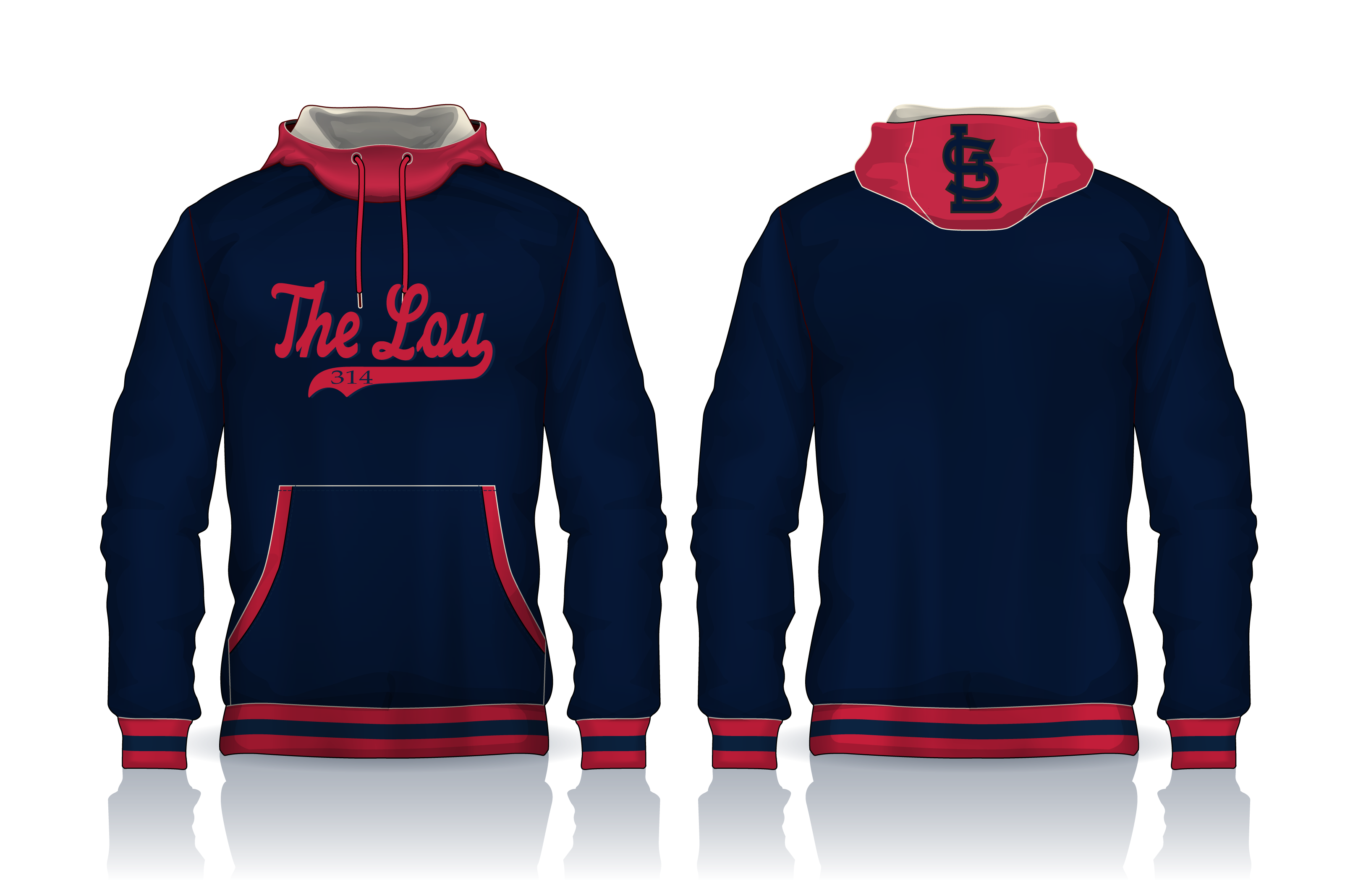 THE LOU 314 HOODIES DYE SUBLIMATION