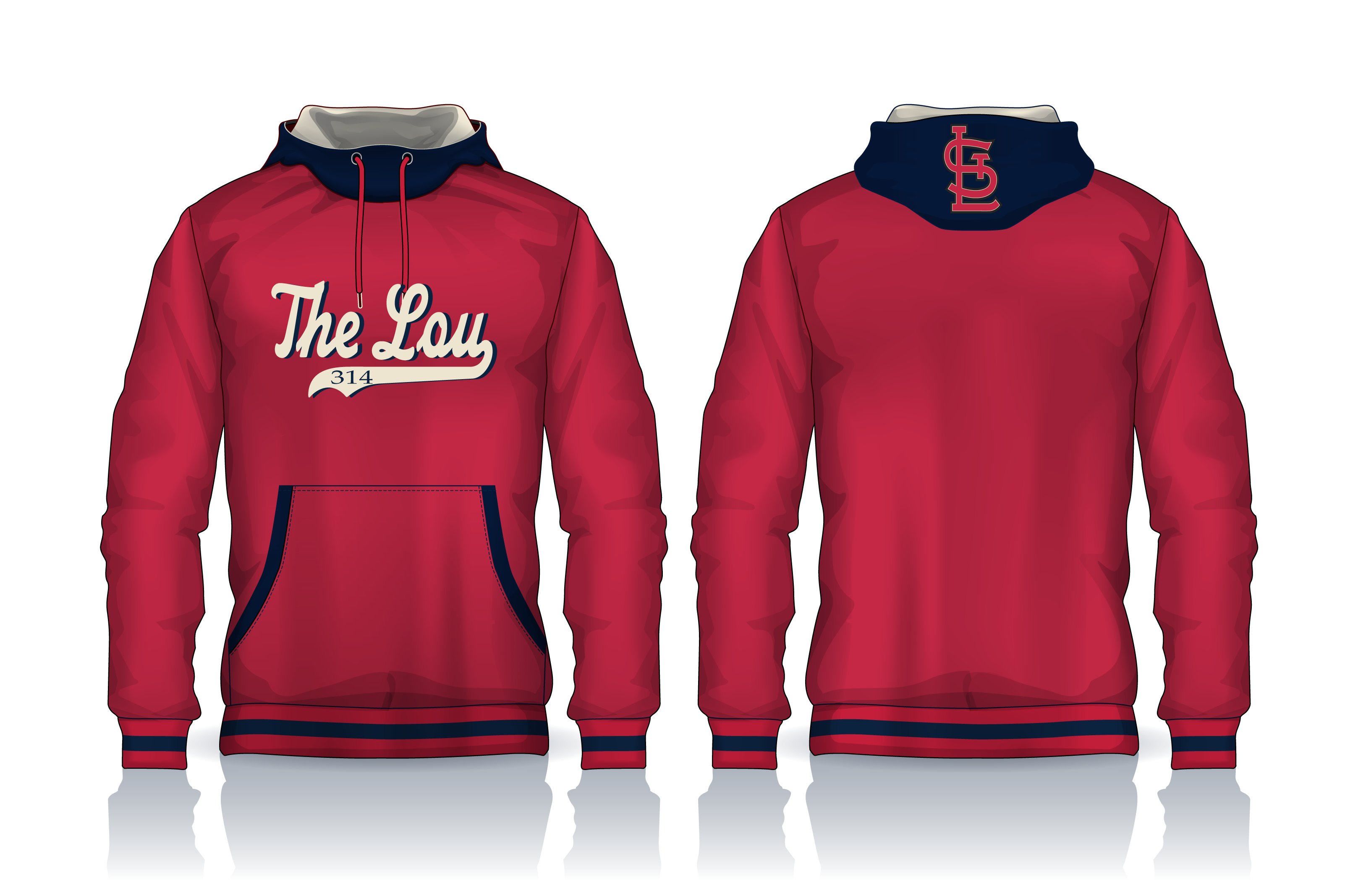THE LOU 314 HOODIES DYE SUBLIMATION