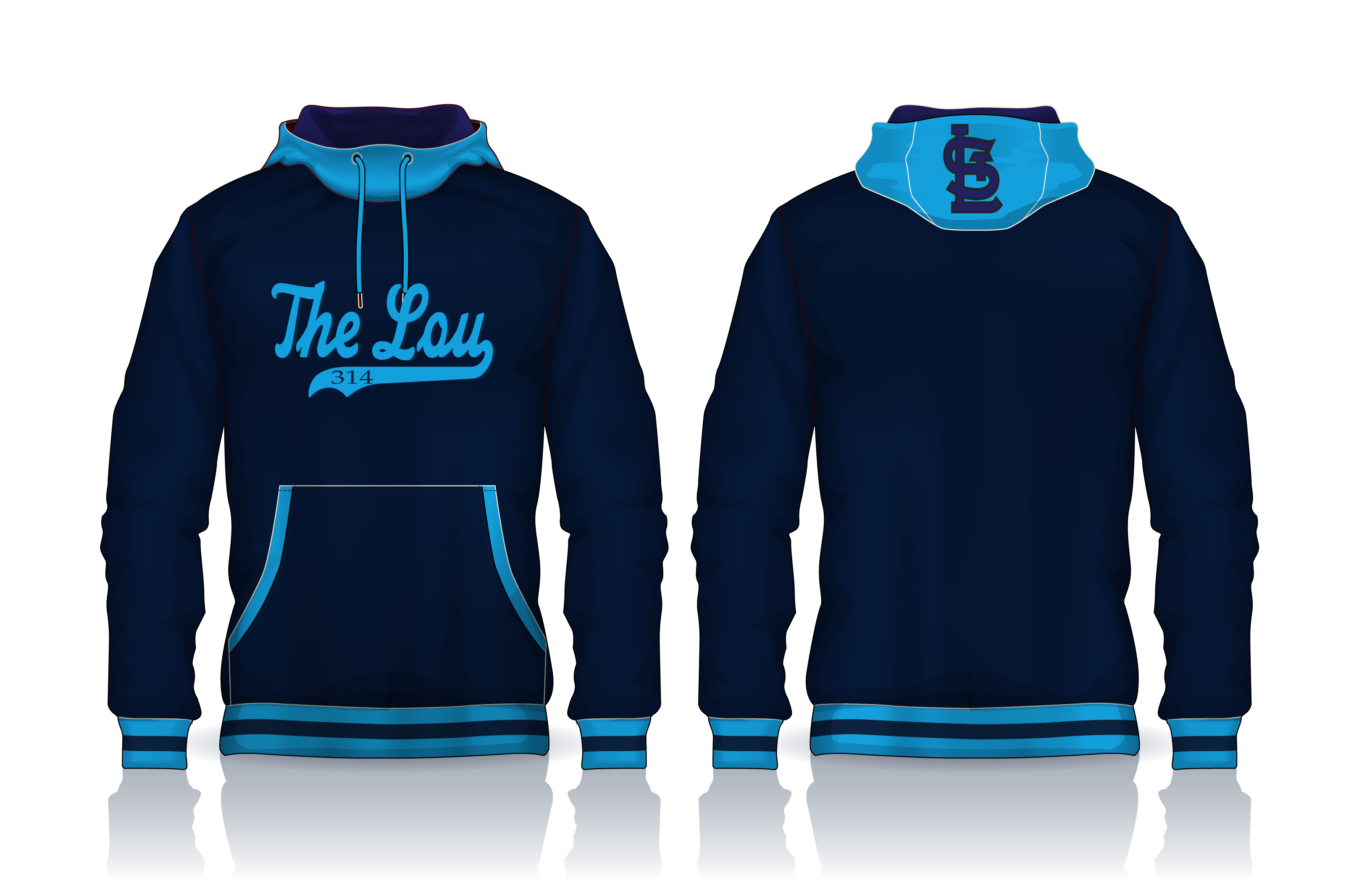 THE LOU 314 HOODIES DYE SUBLIMATION