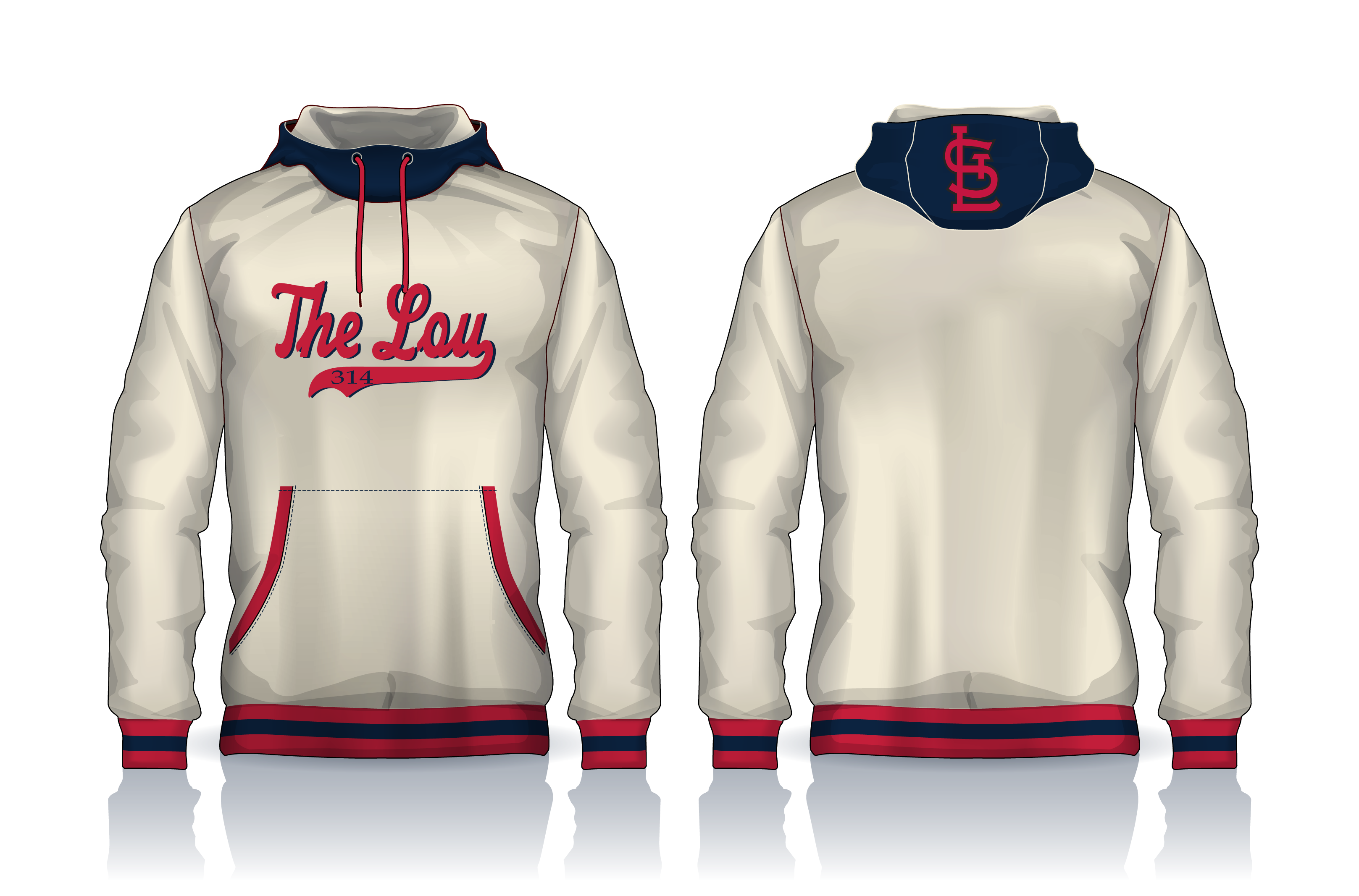 THE LOU 314 HOODIES DYE SUBLIMATION