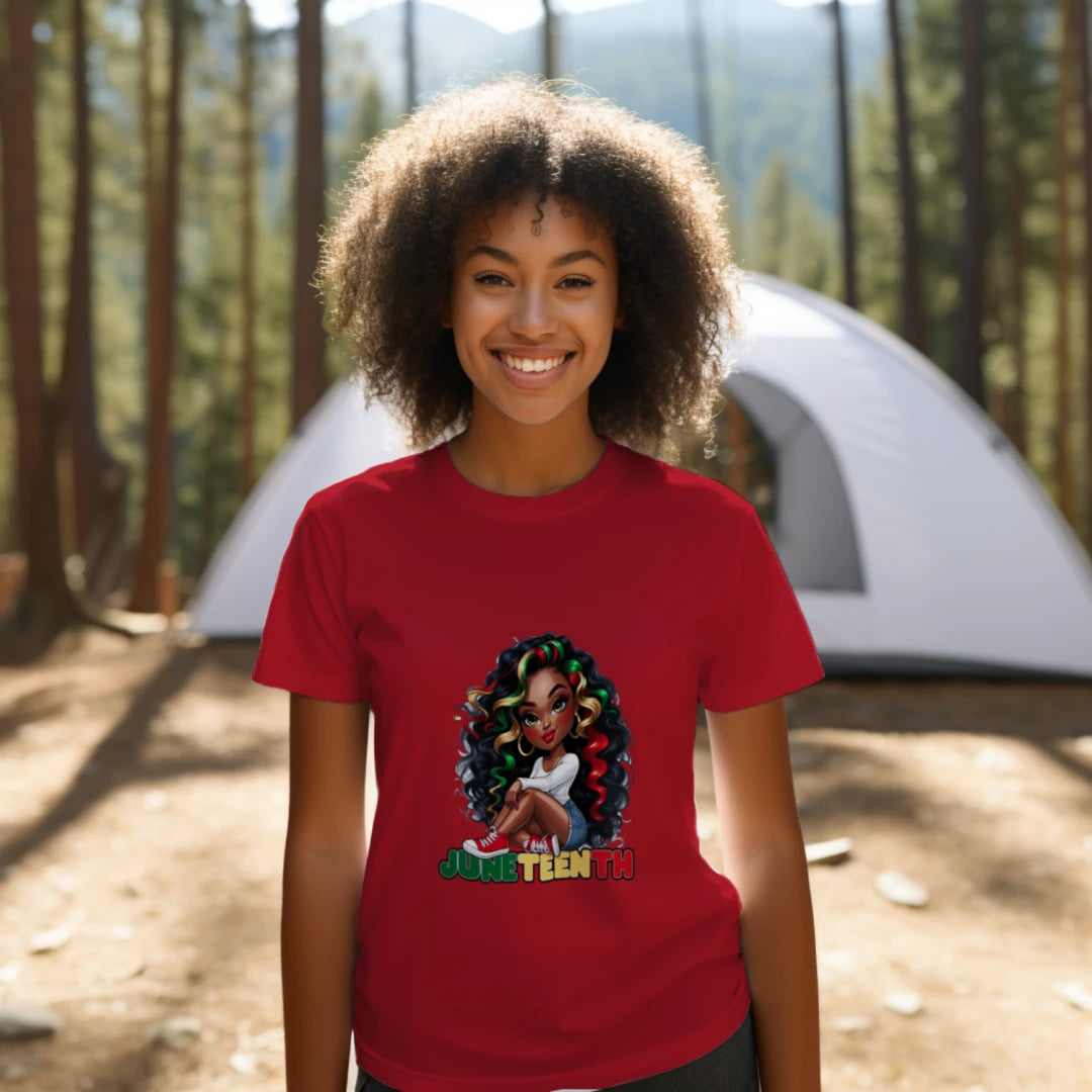 JUNETEENTH V-NECK WOMAN